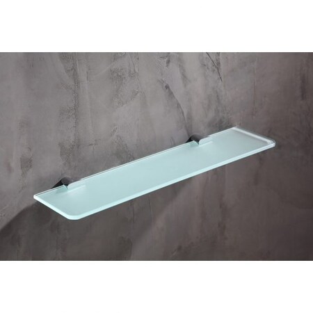 Anzzi Essence Glass Shelf in Polished Chrome AC-AZ050